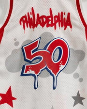 TATS CRU/MITCHELL & NESS 50TH ANNIVERSARY JERSEY: PHILADELPHIA EDITION