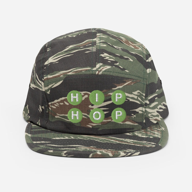 HIP HOP (Green) Five Panel Cap