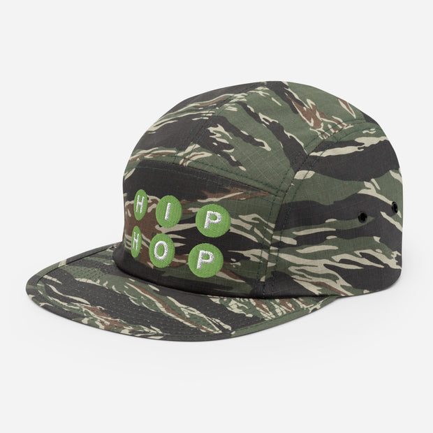 HIP HOP (Green) Five Panel Cap