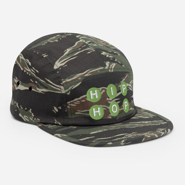 HIP HOP (Green) Five Panel Cap