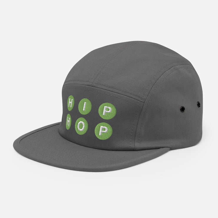 HIP HOP (Green) Five Panel Cap