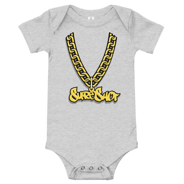 "Sure Shot" (Light) Baby short sleeve one piece