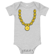 "Mercedes Chain" (Light) Baby short sleeve one piece