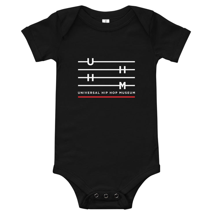 UHHM Baby short sleeve one piece (Black)