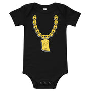 "Jesus Piece" (Dark) Baby short sleeve one piece