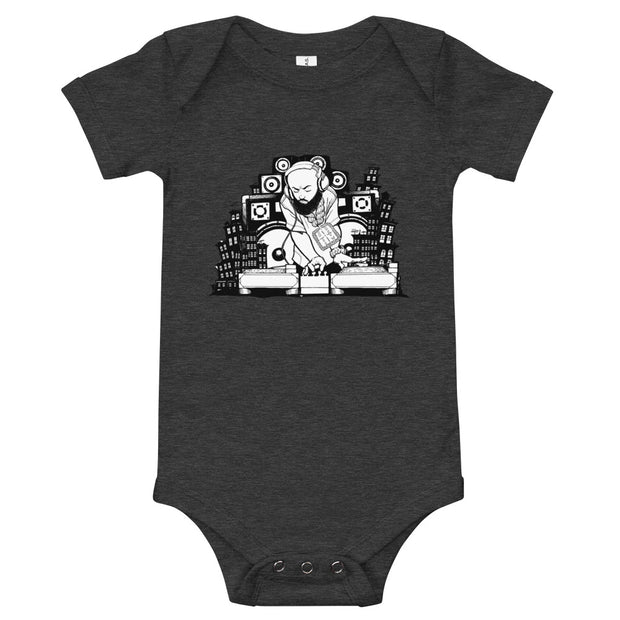 Hey Mr. DJ. Baby short sleeve one piece