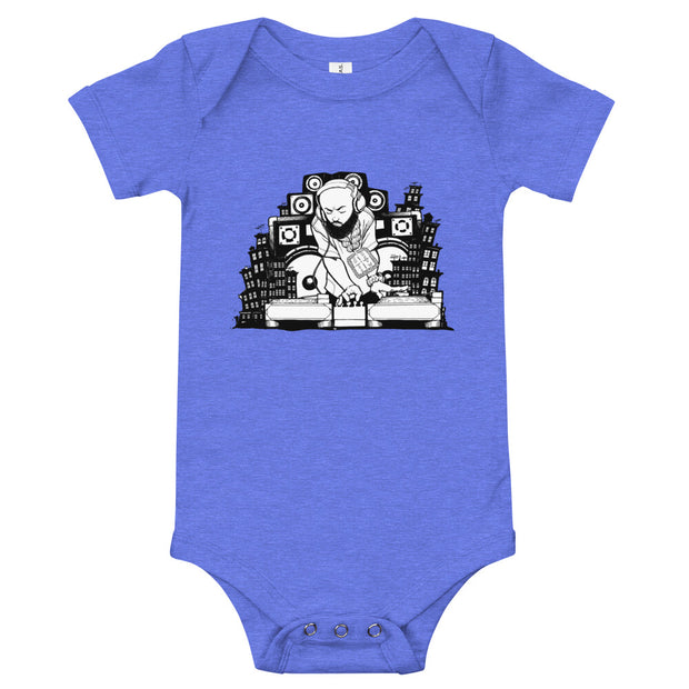 Hey Mr. DJ. Baby short sleeve one piece