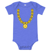 "Mercedes Chain" (Dark) Baby short sleeve one piece