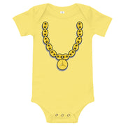 "Mercedes Chain" (Light) Baby short sleeve one piece