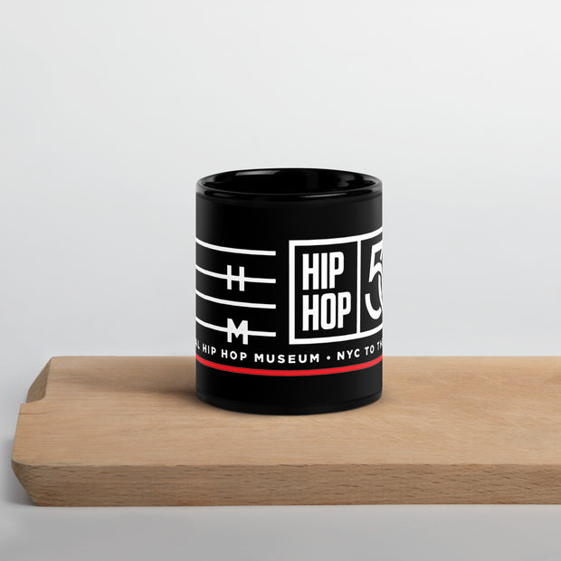 50th Anniversary UHHM - Black Glossy Mug