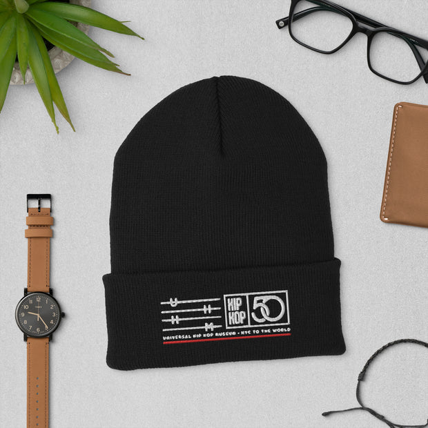 UHHM 50th Anniversary - Black Cuffed Beanie