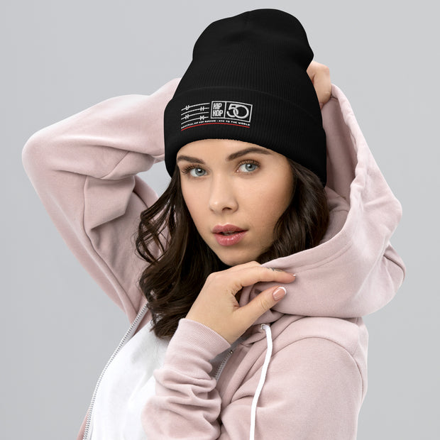 UHHM 50th Anniversary - Black Cuffed Beanie