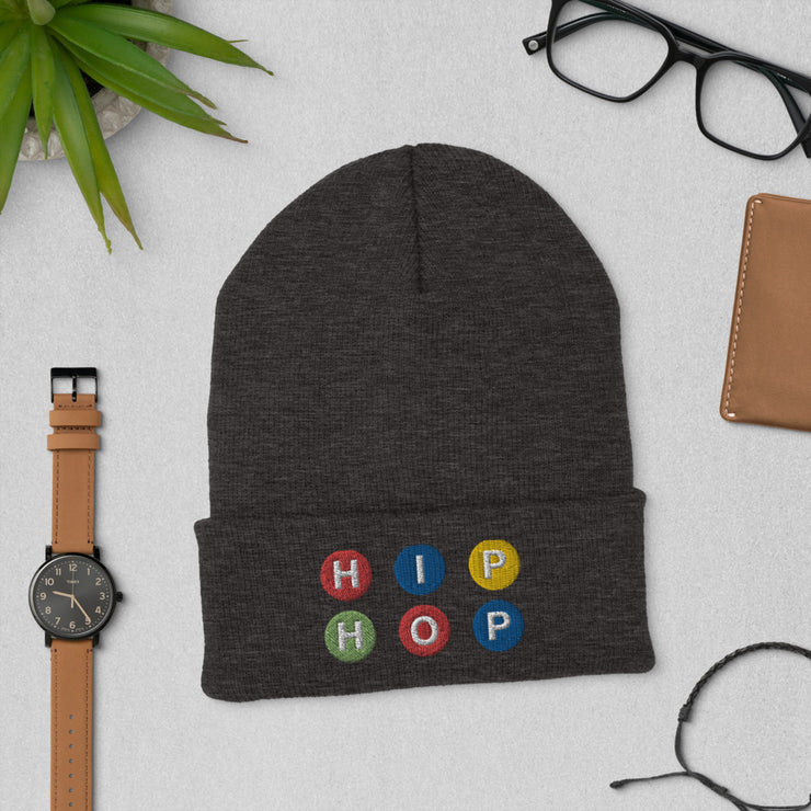 HIP HOP Colored Cuffed Beanie