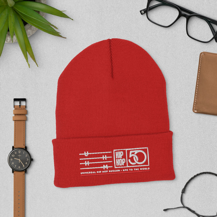 UHHM 50th Anniversary - Red Cuffed Beanie