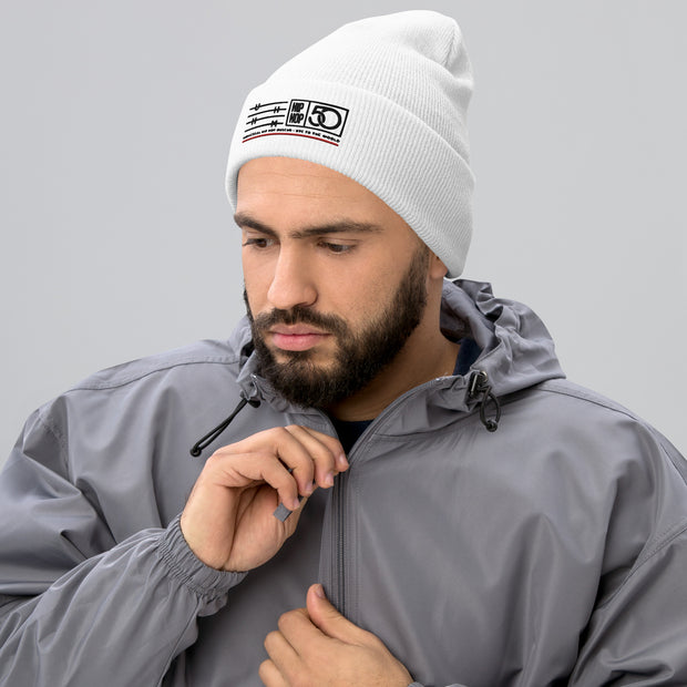UHHM 50th Anniversary - White Cuffed Beanie