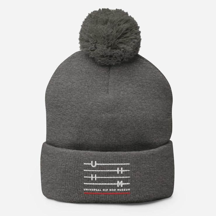 UHHM Embroidered Pom-Pom Beanie