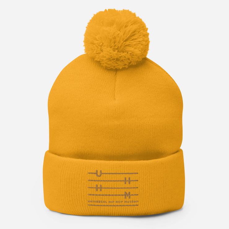 UHHM Signature Mustard Pom-Pom Beanie