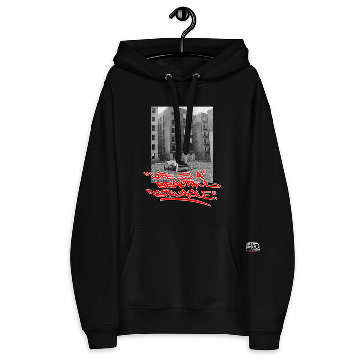 Life is a Beautiful Struggle - Joe Conzo Black Premium eco hoodie