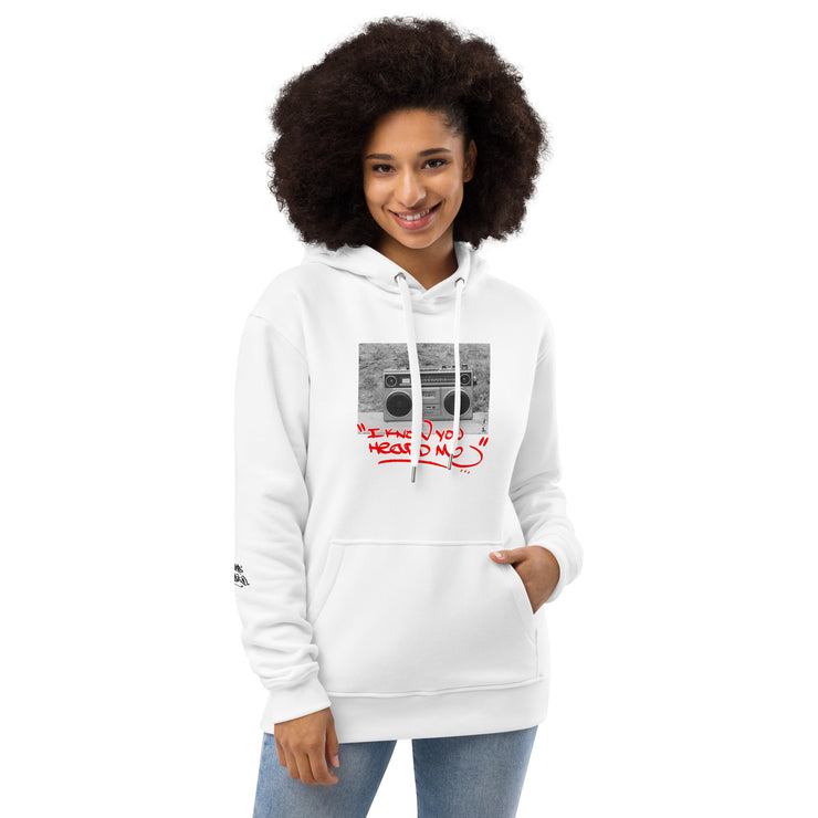 I Know Your Heard Me - Joe Conzo White Premium eco hoodie