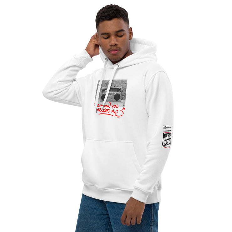 I Know Your Heard Me - Joe Conzo White Premium eco hoodie