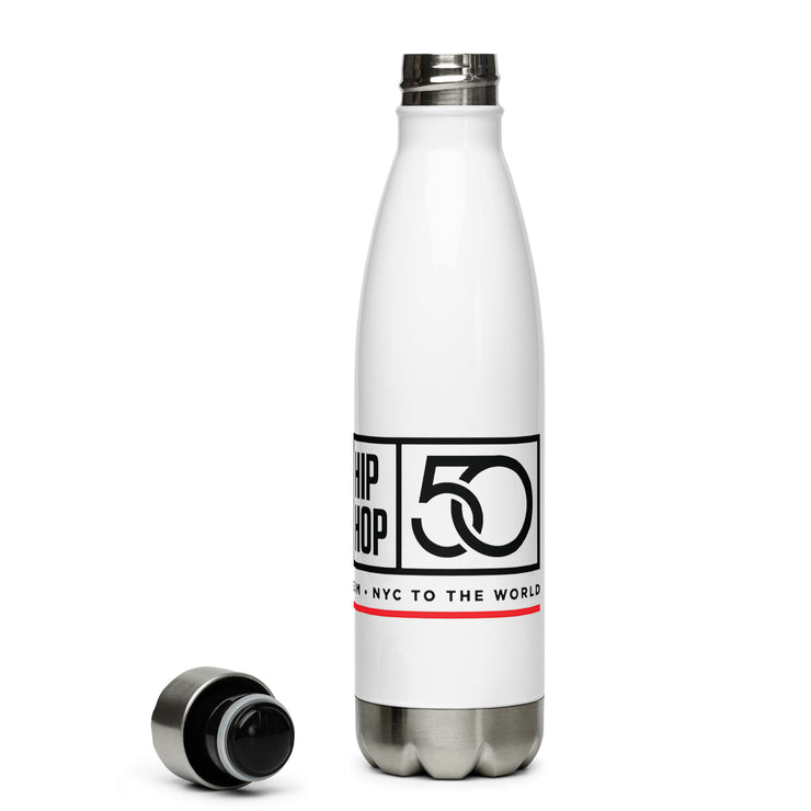 50th Anniversary UHHM - White Stainless Steel Water Bottle