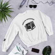 Crate Diggers (White & Grays) Unisex Sweatshirt