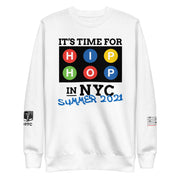 "HIP-HOP NYC SUMMER 2021" (Light) Unisex Fleece Pullover