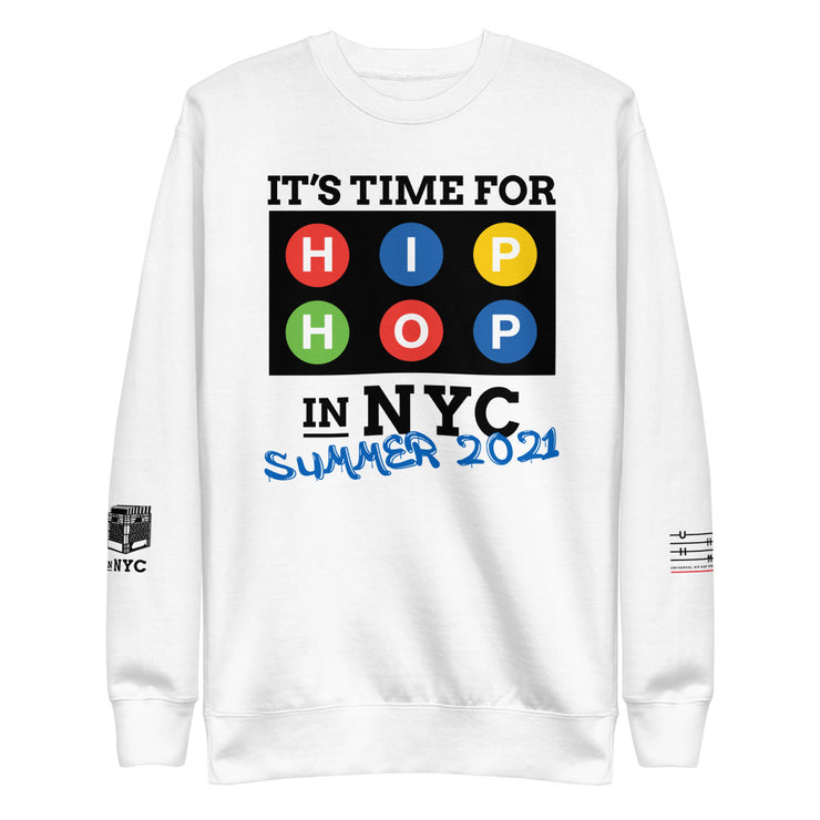 "HIP-HOP NYC SUMMER 2021" (Light) Unisex Fleece Pullover