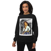 Shorty Luv Unisex fleece sweatshirt (Black, Red)