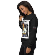 Shorty Luv Unisex fleece sweatshirt (Black, Red)