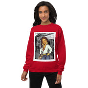 Shorty Luv Unisex fleece sweatshirt (Black, Red)