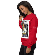 Shorty Luv Unisex fleece sweatshirt (Black, Red)