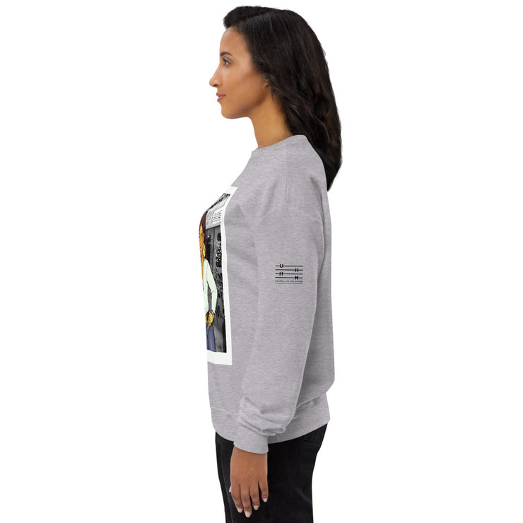 Shorty Luv Unisex fleece sweatshirt (White, Heather Grey)