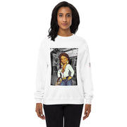 Shorty Luv Unisex fleece sweatshirt (White, Heather Grey)