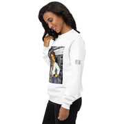 Shorty Luv Unisex fleece sweatshirt (White, Heather Grey)