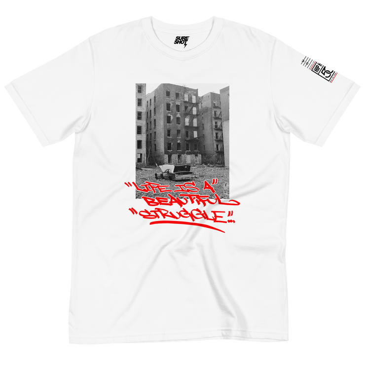 Life is a Beautiful Struggle - Joe Conzo - White Organic T-Shirt