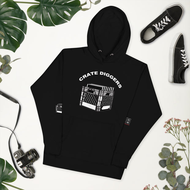 Crate Diggers (Dark) Unisex Hoodie