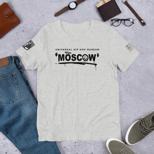 "UHHM MOSCOW" (White) Short-Sleeve Unisex T-Shirt