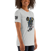 "Can't Live Without My Radio" (Light) Short-Sleeve Womens T-Shirt