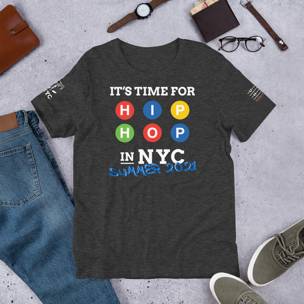 "HIP-HOP NYC. SUMMER 2021" (Dark) Short-Sleeve Unisex T-Shirt