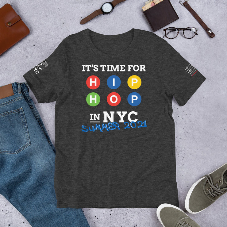 "HIP-HOP NYC. SUMMER 2021" (Dark) Short-Sleeve Unisex T-Shirt