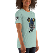 "Can't Live Without My Radio" (Light) Short-Sleeve Womens T-Shirt