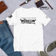 "UHHM MOSCOW" (White) Short-Sleeve Unisex T-Shirt