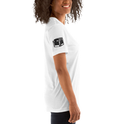 "Can't Live Without My Radio" (Light) Short-Sleeve Womens T-Shirt