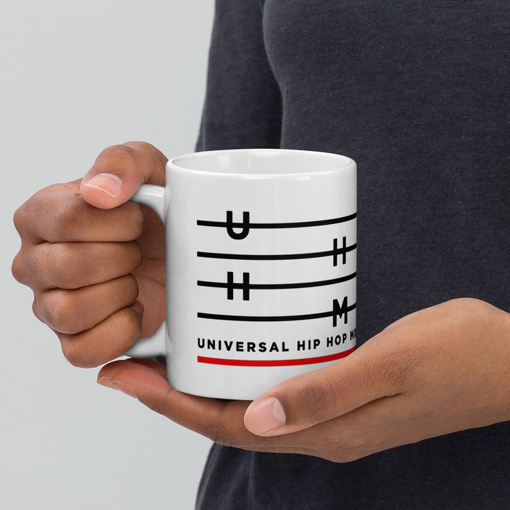 50th Anniversary UHHM White glossy mug