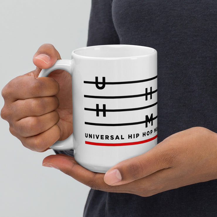 50th Anniversary UHHM White glossy mug