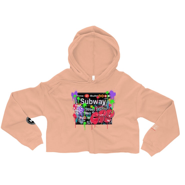 Subway Crop Hoodie