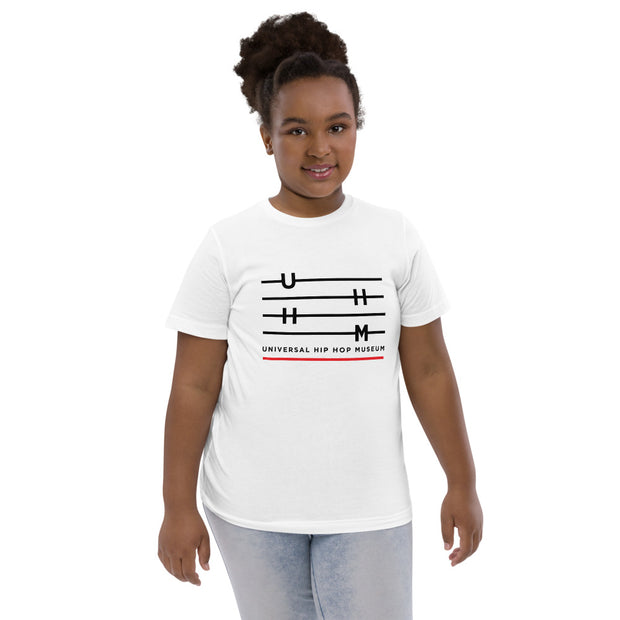 UHHM White Youth unisex jersey t-shirt