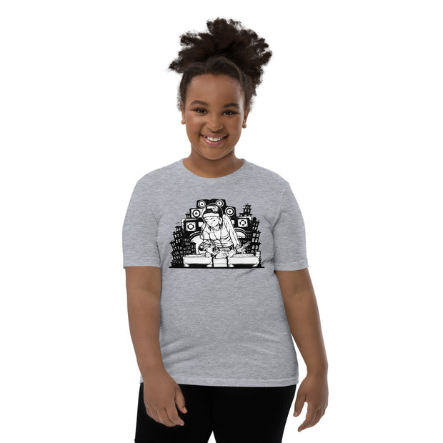 Hey Ms. DJ. Youth Short Sleeve T-Shirt