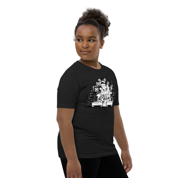 Hey Ms. DJ. Youth Short Sleeve T-Shirt